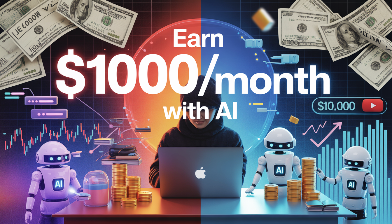 How to Earn $1000/Month Using AI Tools (Step-by-Step Guide)